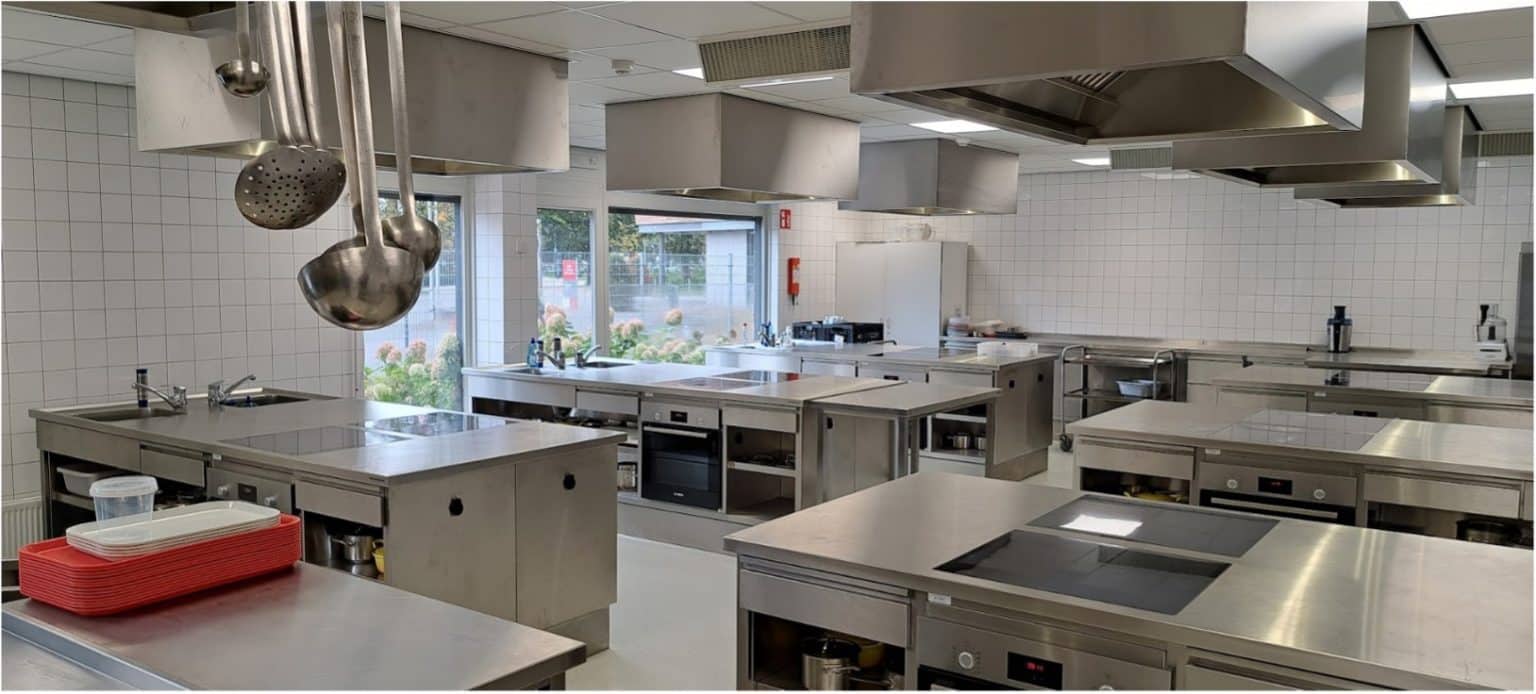 Praktijkkeuken in het MBO College Hilversum